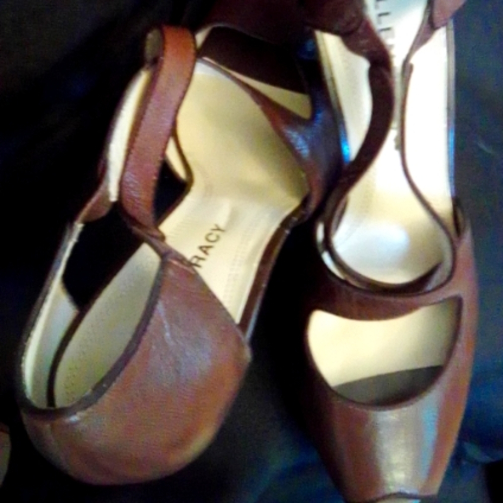 Ellen Tracey Brown Heels Size 7 New